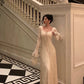 Retro dress women 2025 new lace splicing design long dress     S5650