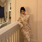Bamboo embroidery cheongsam dress for women new elegant party dress     S5703