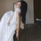 Wedding dress bride banquet halter neck dress    S5872