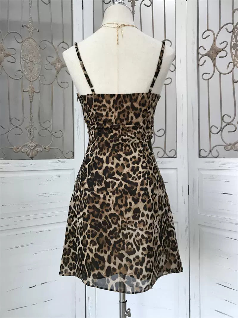 Leopard print sheath dress, new sexy party dress       S6004