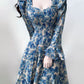 Retro floral long-sleeved dress for women new style party dress      S5875