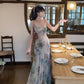 Sleeveless long dress women's summer new style party dress      S5882