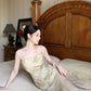 New style print dress, retro long party dress    S6093