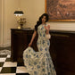 Floral mermaid dress for women new retro party dress     S5619