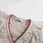 Embroidered layered decorative sweater design sweater coat     S2522