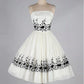 BLACK AND WHITE HOMECOMING DRESS       S2766