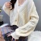 Women's Lovely Lantern Long Sleeve Button-Down Cardigan     S2786