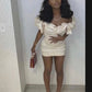 Short/Mini Off the Shoulder Black Girl Prom Dresses Homecoming Dresses      S2897