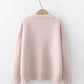 Simple round neck sweater long sleeve sweater     S2547