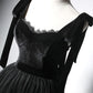 Black tulle short prom dress, black tulle formal dress    S3275
