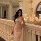 Sexy lace suspender dress new design long party dress     S5644