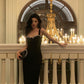 Black suspender dress new style fashionable party dress      S5547