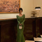 Halter neck knitted mermaid dress for women new style long dress     S5535