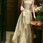 New style ink painting dress women's summer new long party dress       S6034