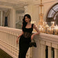 Lace splicing suspender dress summer new party dress     S5637