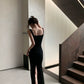 Black elegant dress for women new sexy party dress     S5726