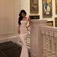 White dress summer new mermaid party dress     S5630