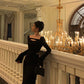 Black long-sleeved mermaid dress new style long dress    S5599