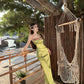 Green long dress women's summer long party dress    S5864