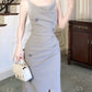 long sleeveless dress party evening dress    S6101