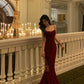 Suspender dress women new sexy long mermaid party dress    S5511