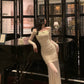 Gentle style long-sleeved dress for women new style off-shoulder long dress     S5543