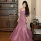 Purple sexy dress for women long mermaid party dress      S5873