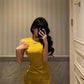 New Chinese jacquard cheongsam dress for women new style national style retro party dress     S5686