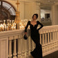 Black dress sexy mermaid party dress      S5571