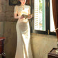 jacquard cheongsam women's retro evening dress   S5944