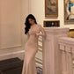 Mermaid long-sleeved dress for women new style long party dress     S5634