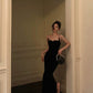 Black suspender dress fashionable party dress      S5548