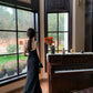 Black new custom dress women's summer new party dress     S5716