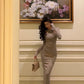 rose knitted dress for women evening party dress    S5524