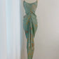 retro new backless long party dress         S6029