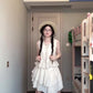 Travel wear beautiful sleeveless vest irregular short skirt two-piece suit female 2025 R0838