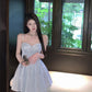 Sequined suspender dress sexy high waist slim V-neck temperament party dress R1494