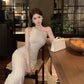 Temperament sleeveless vest dress slim fit hip dress R0559
