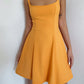 High-grade simple backless suspender dress for women summer lace-up short skirt R3044