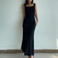 Temperament high-grade pure desire style suspender long skirt female summer new hip fishtail dress R3047