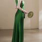 Sexy satin halter neck dress, elegant waist, slimming, hip-wrapped fishtail gentle dress R1460