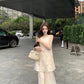 Beautiful flower vest dress gentle temperament atmosphere small skirt R0715