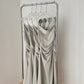 French atmosphere gentle and beautiful dress sexy acetate satin suspender dress R2184