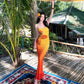Gradient color tight figure-hugging dress long hip skirt slim sexy suspender long skirt R1590