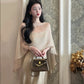 A Thousand-dollar sling dress with satin fishtail skirt and a shawl on the outside, two-piece dress R0507