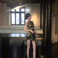 Retro slit new Chinese dress women's summer new cheongsam hip skirt waist skirt homecoming dress R3017