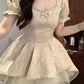 Princess dress small skirt summer heavy dress short first love princess tutu skirt homecoming dress R3025