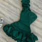 Pure horny sexy ruffled buds fluffy jumpsuit short skirt party small dress high-end women's homecoming dress R3003