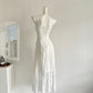 Moonlight Minor Flower Lace Slim Waist Suspender Dress Little White Dress R2013