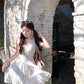First Love Sweet White Suspender Dress Women's Summer Little White Dress R3827